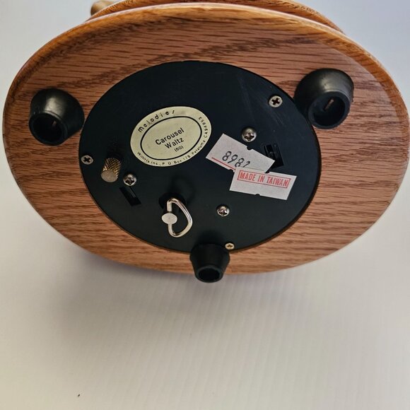 Willitts Musical Carousel Horse with Angel Wood Base Plays Carousel Waltz 60 - Picture 3 of 16